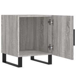 Tables de chevet 2 pcs sonoma gris 40x40x50cm bois d'ingénierie 632699632699