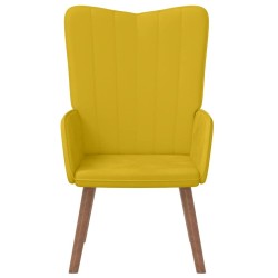 Chaise de relaxation Jaune moutarde Velours 632700632700