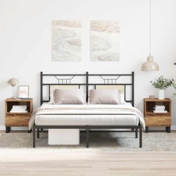Tables de chevet 2 pcs vieux bois 40x35x50 cm bois d’ingénierie 632701632701