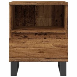 Tables de chevet 2 pcs vieux bois 40x35x50 cm bois d’ingénierie 632701632701