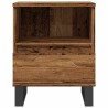 Tables de chevet 2 pcs vieux bois 40x35x50 cm bois d’ingénierie 632701632701
