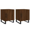 Tables de chevet 2pcs chêne marron 40x40x50cm bois d'ingénierie 632702632702