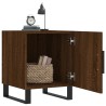 Tables de chevet 2pcs chêne marron 40x40x50cm bois d'ingénierie 632702632702