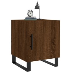 Tables de chevet 2pcs chêne marron 40x40x50cm bois d'ingénierie 632702632702
