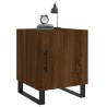 Tables de chevet 2pcs chêne marron 40x40x50cm bois d'ingénierie 632702632702
