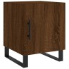 Tables de chevet 2pcs chêne marron 40x40x50cm bois d'ingénierie 632702632702