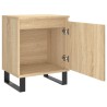 Tables de chevet 2pcs chêne sonoma 40x30x50cm bois d'ingénierie 632703632703
