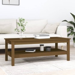 Table basse Marron miel 110x50x40 cm Bois massif de pin 632705632705