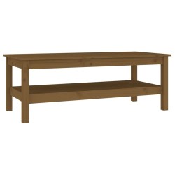 Table basse Marron miel 110x50x40 cm Bois massif de pin 632705632705