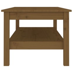 Table basse Marron miel 110x50x40 cm Bois massif de pin 632705632705