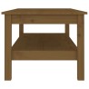 Table basse Marron miel 110x50x40 cm Bois massif de pin 632705632705