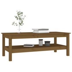 Table basse Marron miel 110x50x40 cm Bois massif de pin 632705632705
