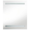 Armoire de salle de bain à miroir LED noir 50x14x60 cm 632706632706