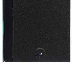 Armoire de salle de bain à miroir LED noir 50x14x60 cm 632706632706
