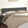 Têtes de lit Gris foncé 180x5x78/88 cm Velours 632707632707
