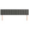 Têtes de lit Gris foncé 180x5x78/88 cm Velours 632707632707