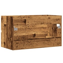 Armoire d'évier vieux bois 90x38,5x45 cm bois d'ingénierie 632710632710