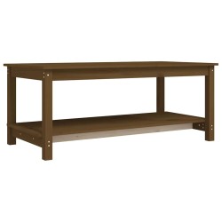 Table basse Marron miel 110x55x45 cm Bois massif de pin 632711632711