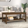 Table basse Marron miel 110x55x45 cm Bois massif de pin 632711632711