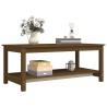 Table basse Marron miel 110x55x45 cm Bois massif de pin 632711632711