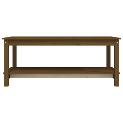 Table basse Marron miel 110x55x45 cm Bois massif de pin 632711632711