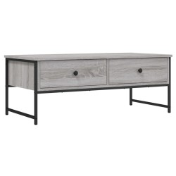 Table basse sonoma gris 101x49x39,5 cm bois d'ingénierie 632712632712
