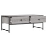 Table basse sonoma gris 101x49x39,5 cm bois d'ingénierie 632712632712