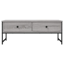 Table basse sonoma gris 101x49x39,5 cm bois d'ingénierie 632712632712