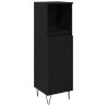 Cabinet de salle de bain avec porte Chêne noir 30 x 30 x 100 cm 632713632713