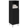Cabinet de salle de bain avec porte Chêne noir 30 x 30 x 100 cm 632713632713