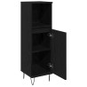 Cabinet de salle de bain avec porte Chêne noir 30 x 30 x 100 cm 632713632713