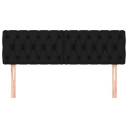 Têtes de lit Noir 160x7x78/88 cm Tissu 632716632716