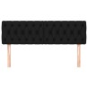 Têtes de lit Noir 160x7x78/88 cm Tissu 632716632716