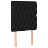 Têtes de lit 2 pcs Noir 80x7x78/88 cm Tissu 632717632717