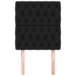 Têtes de lit 2 pcs Noir 80x7x78/88 cm Tissu 632717632717