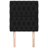 Têtes de lit 2 pcs Noir 80x7x78/88 cm Tissu 632717632717