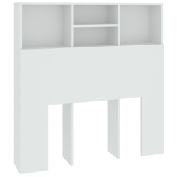 Armoire de tête de lit Blanc 100x19x103,5 cm 632718632718