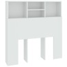 Armoire de tête de lit Blanc 100x19x103,5 cm 632718632718
