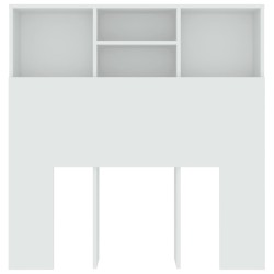 Armoire de tête de lit Blanc 100x19x103,5 cm 632718632718