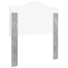 Tête de lit Gris béton Bois d'ingénierie 632720632720