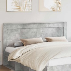 Tête de lit Gris béton 180 cm Bois d'ingénierie 632721632721