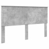 Tête de lit Gris béton 160 cm Bois d'ingénierie 632722632722