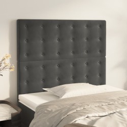 Tête de lit Gris foncé 90x5x118/128 cm Velours 632725632725