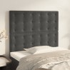 Tête de lit Gris foncé 90x5x118/128 cm Velours 632725632725