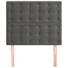 Tête de lit Gris foncé 90x5x118/128 cm Velours 632725632725