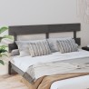 Tête de lit Gris 204x3x81 cm Bois massif de pin 632726632726