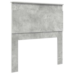 Tête de lit Gris béton 100 cm Bois d'ingénierie 632727632727