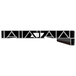 Appui de fenêtre Bois marron 60 x 20 x 4,5 cm PVC 632736632736
