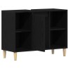 Meuble sous-évier Chêne noir 80x33x60 cm Bois d'ingénierie 632739632739