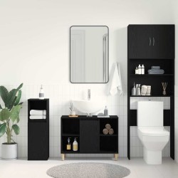Meuble sous-évier Chêne noir 80x33x60 cm Bois d'ingénierie 632739632739